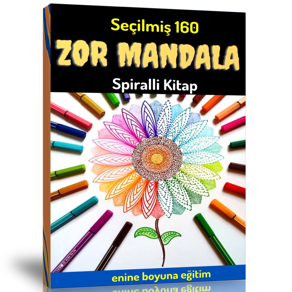 Seçilmiş ZOR Mandala Spiralli Kitap