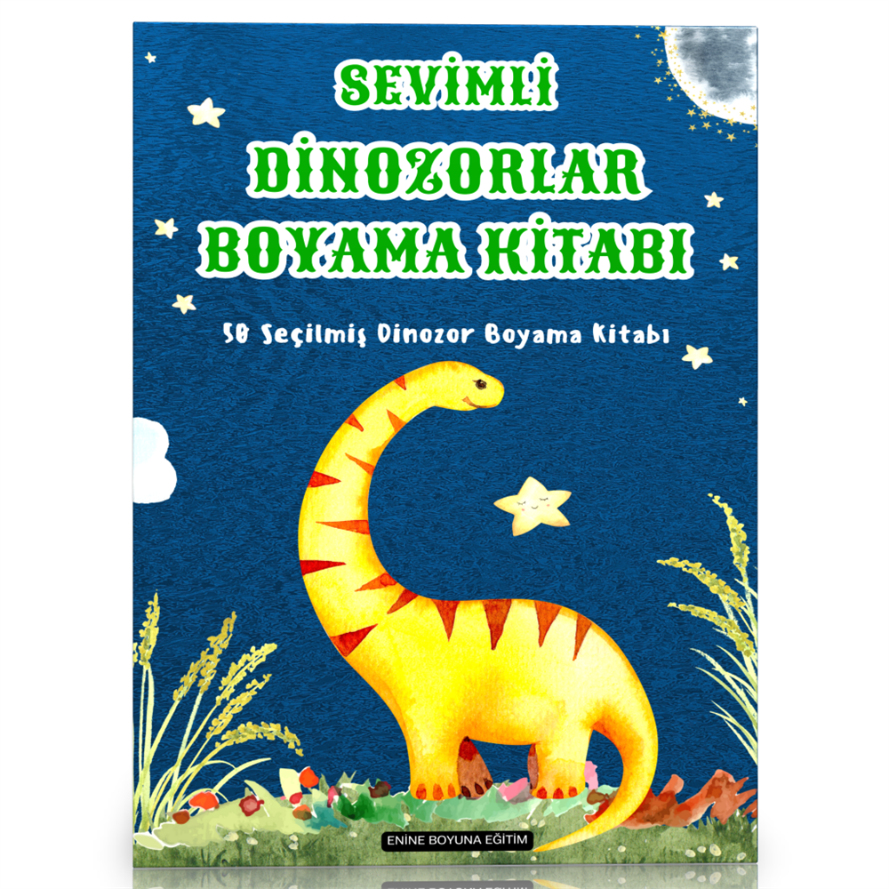 Sevimli Dinozorlar Boyama Kitabı (50 Süper Dinozor)