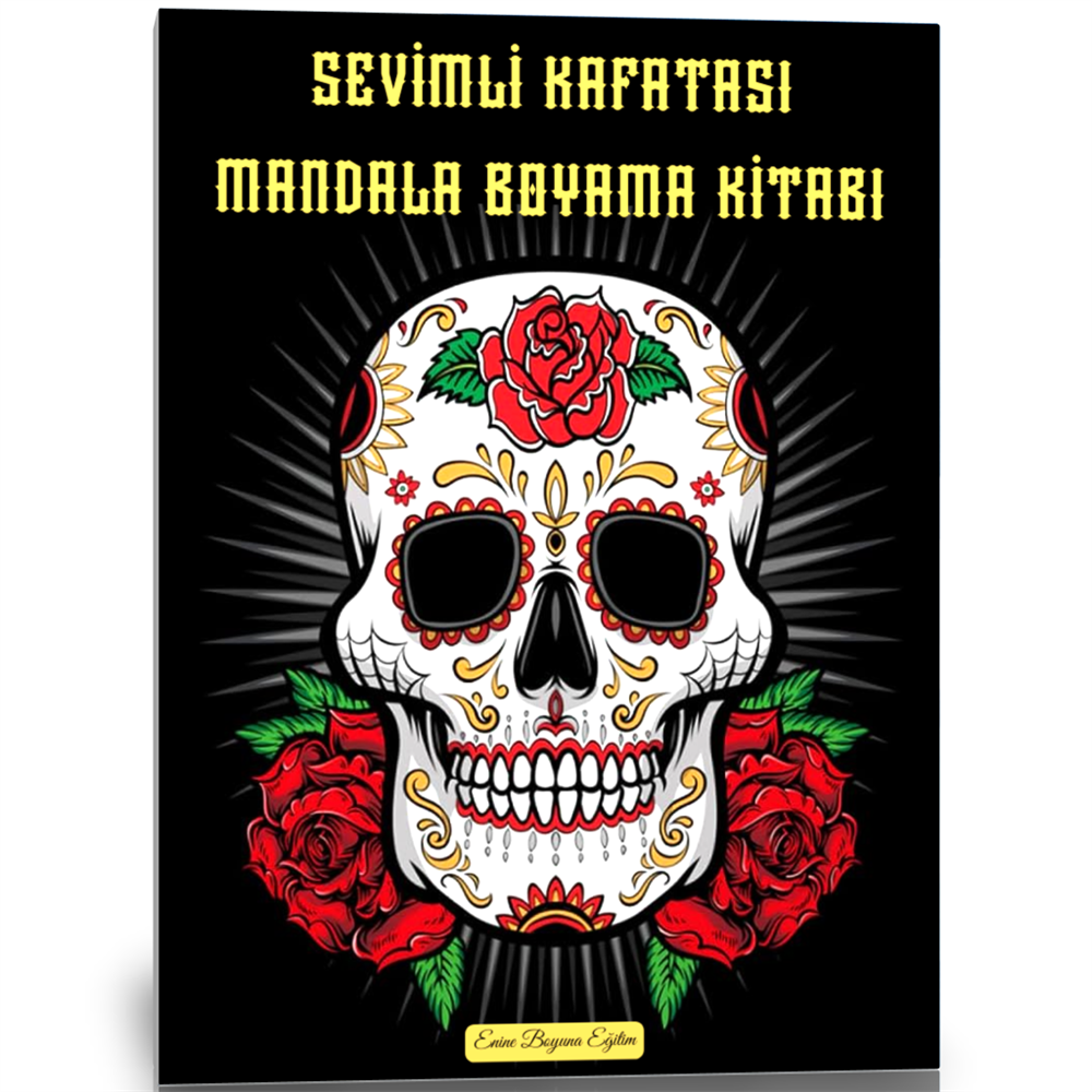Sevimli Kafatası Mandala Boyama Kitabı (100 MANDALA)