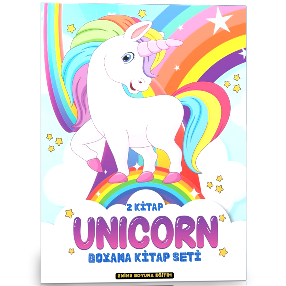 Sevimli Unicorn Boyama Kitap Seti (2 Kitap)
