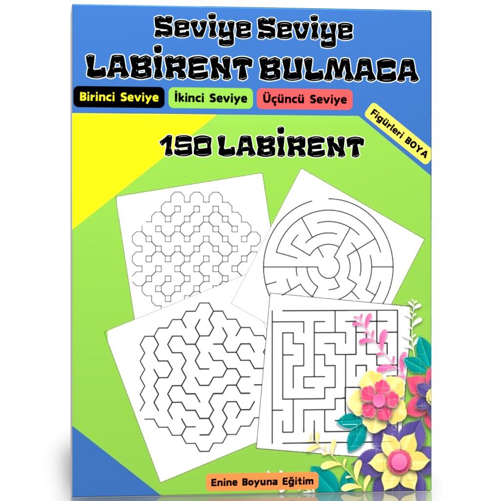 Seviye Seviye Labirent Bulaca Kitabı (Kalem Hediyeli)