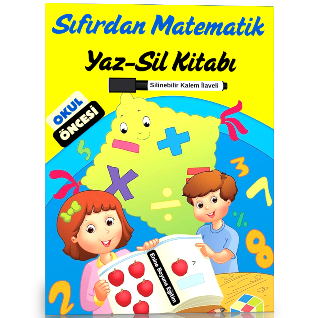 Sıfırdan Matematik YAZ-SİL Kitabı (3-7 Yaş)
