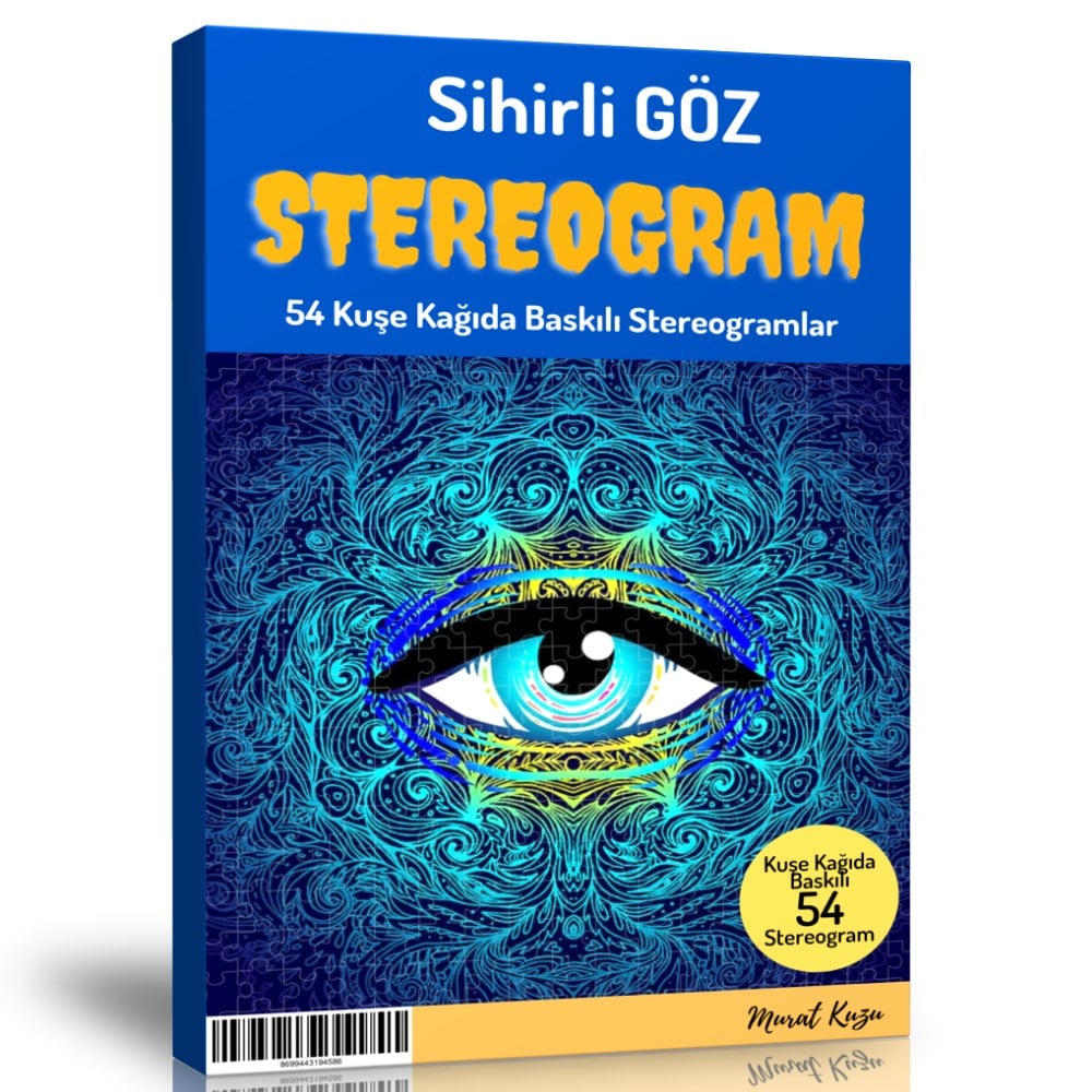 Sihirli GÖZ Stereogram Spiralli Kitap