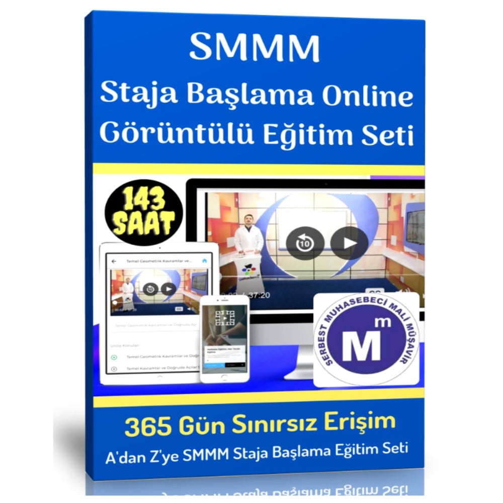 SMMM Staja Başlama Online Görüntülü Eğitim Seti