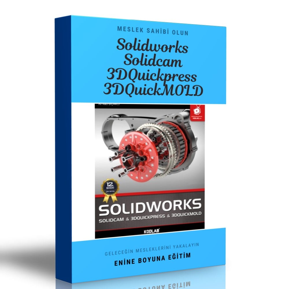 Solidworks & Solidcam & 3DQuickpress & 3DQuicmold Eğitim Seti