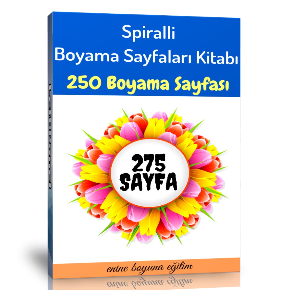 Spiralli Boyama Sayfaları Kitabı (250 Seçilmiş Boyama Sayfası)