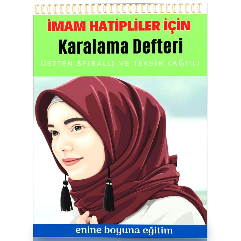 Spiralli İmam Hatipler İçin Karalama Defteri (Teksir Kağıtlı)