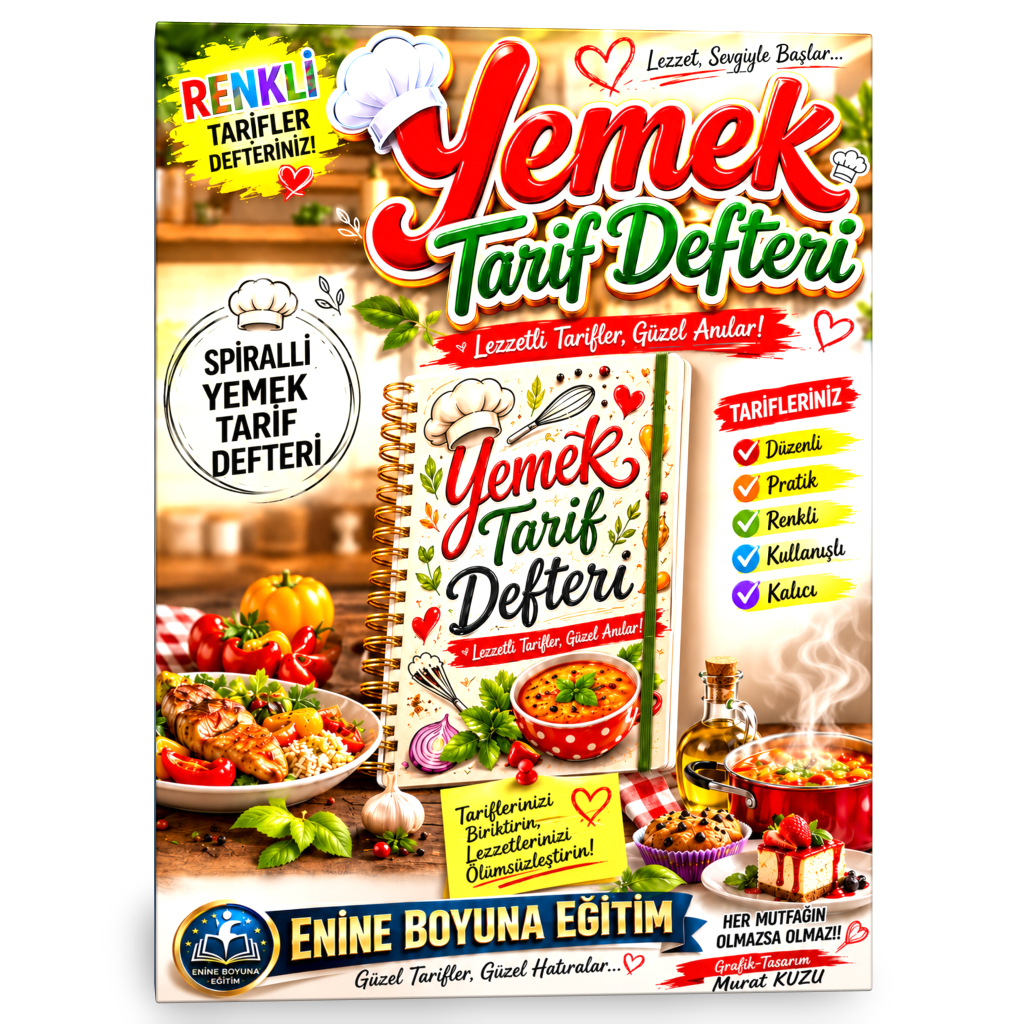 SPİRALLİ YEMEK TARİF DEFTERİ