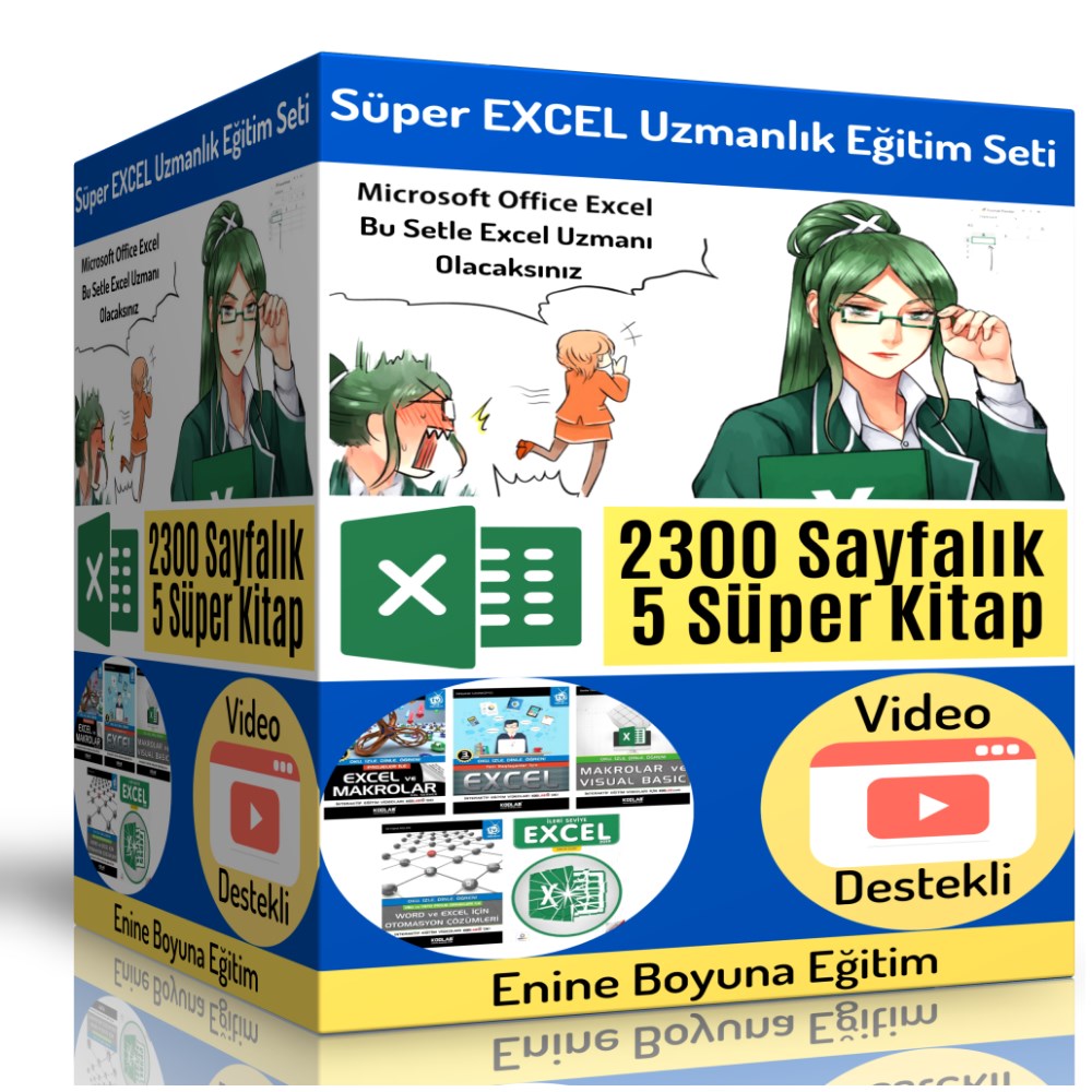 Süper Excel Uzmanlık Eğitim Seti (5 Kitap)