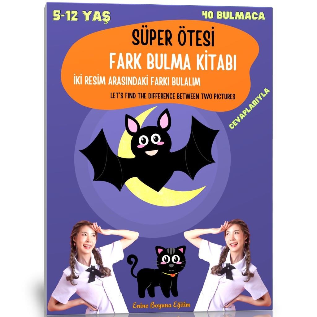 Süper Ötesi Fark Bulma Kitabı (40 Tam Sayfa Fark Bulma)