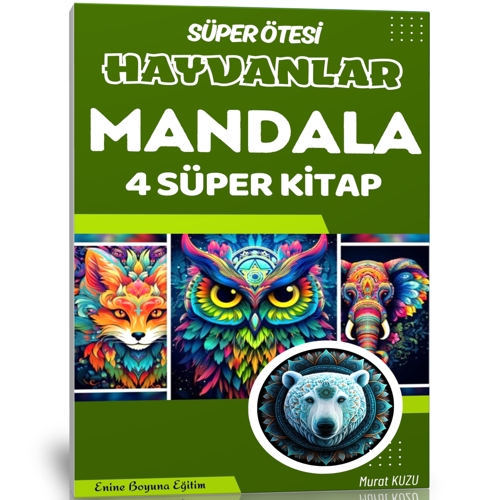 Süper Ötesi Hayvanlar MANDALA Kitap Seti (4 Kitap)