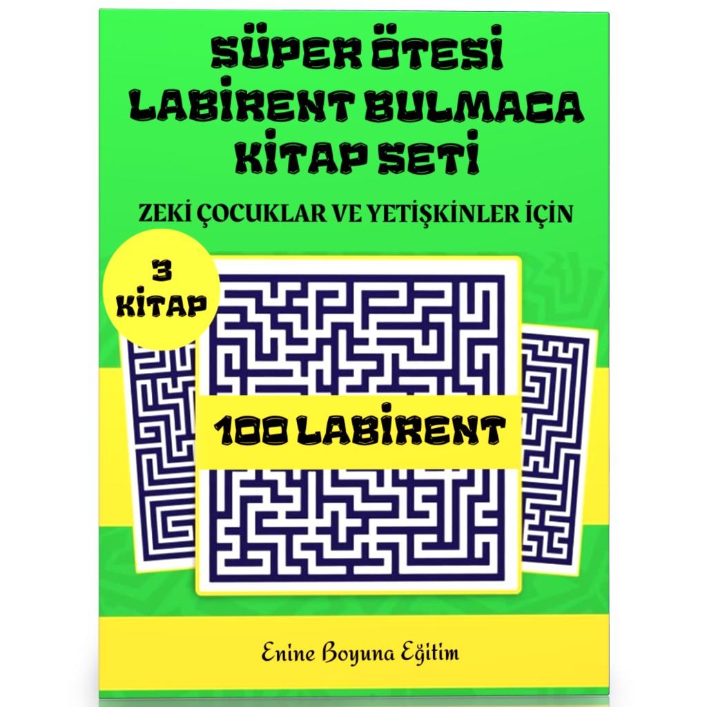 Süper Ötesi Labirent Bulmaca Kitap Seti (3 Süper Kitap)