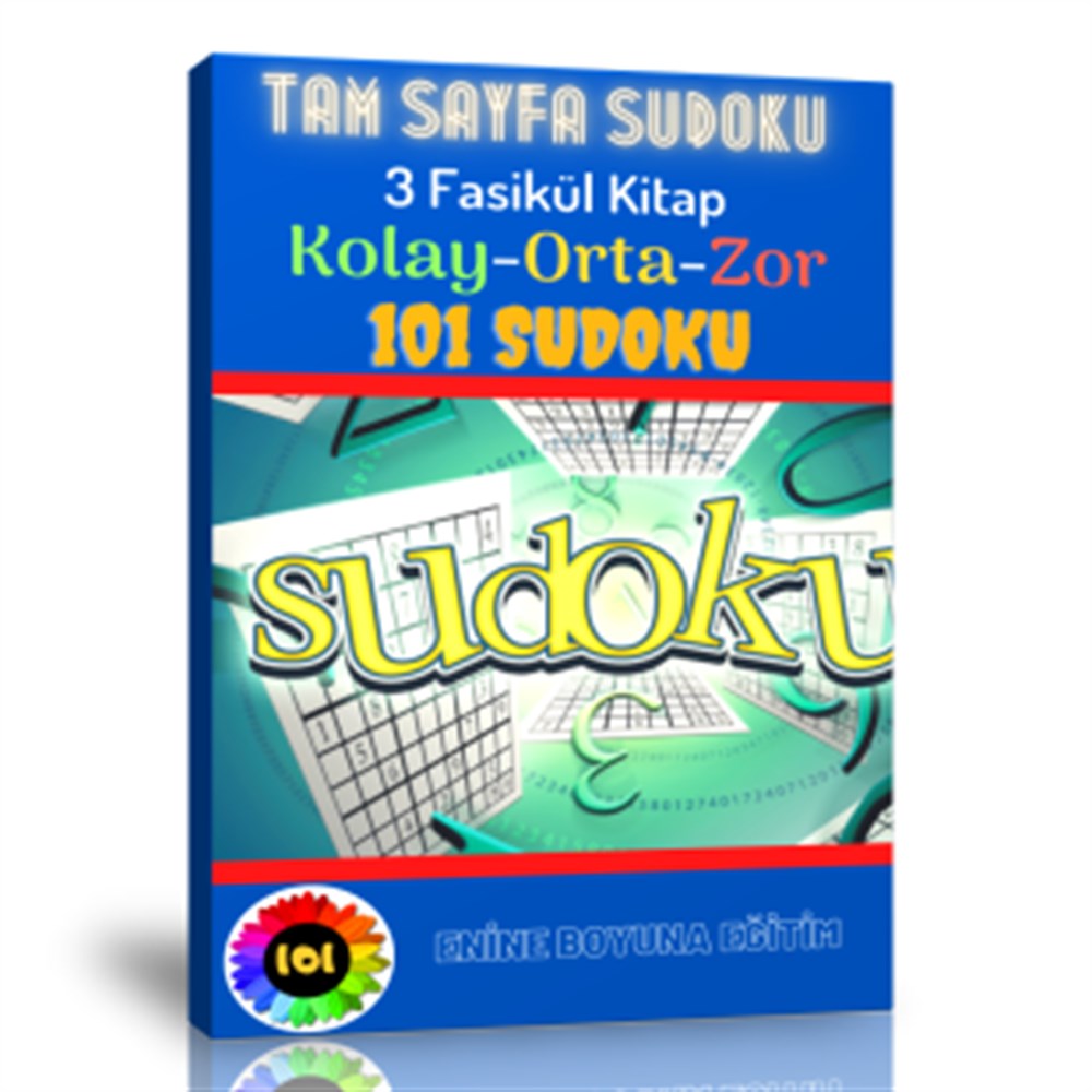 Tam Sayfa Sudoku Kitap Seti (3 Fasikül Kitap)
