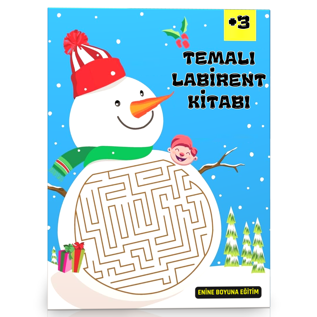 Temalı Labirent Bulmaca Kitabı (60 Süper Labirent)