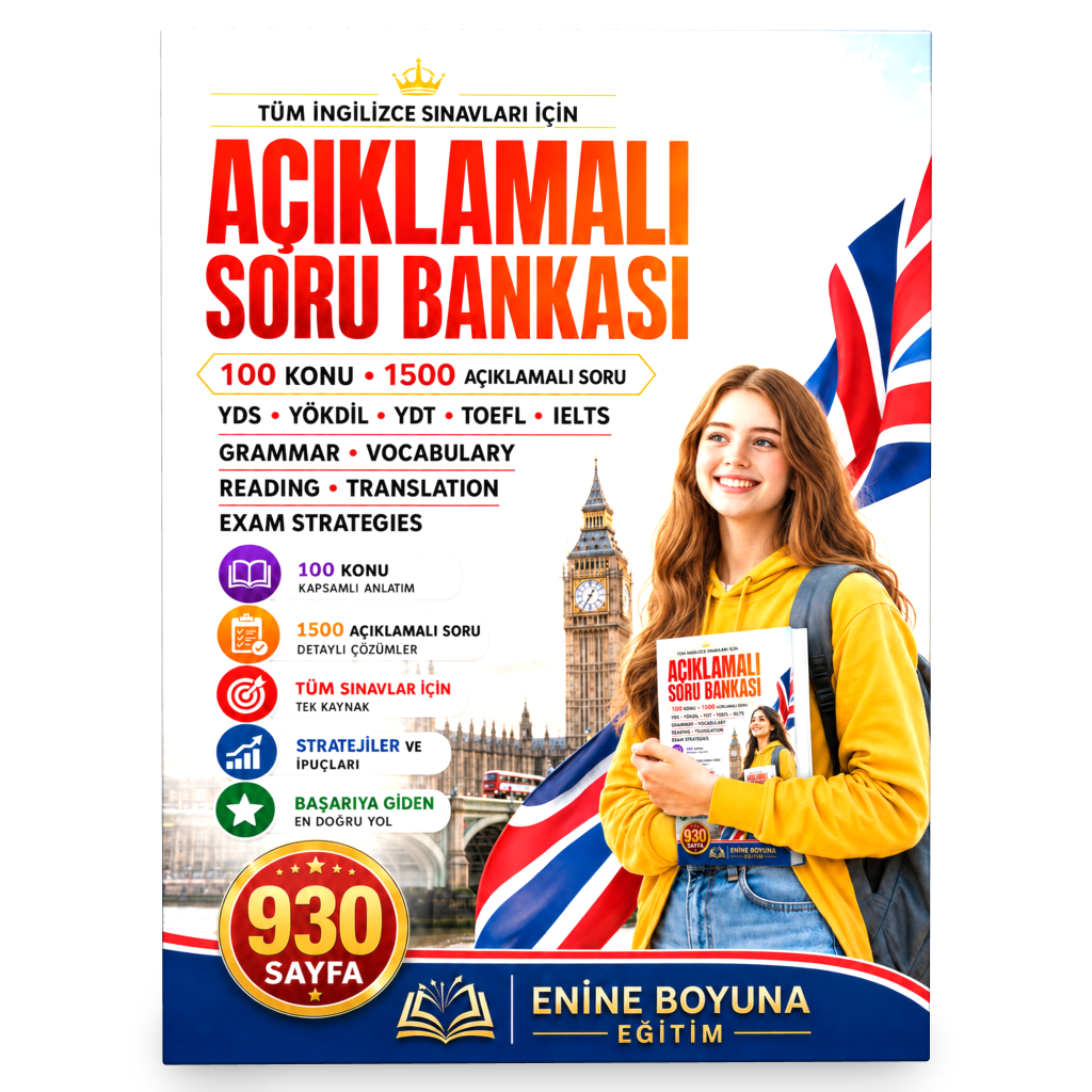 Tüm Sınavlar İçin İngilizce Açıklamalı Soru Bankası
