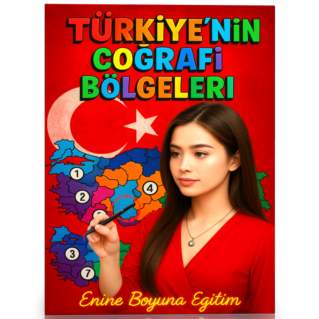 Türkiye'nin Coğrafi Bölgeleri Öğreten YAZ-SİL Kitabı