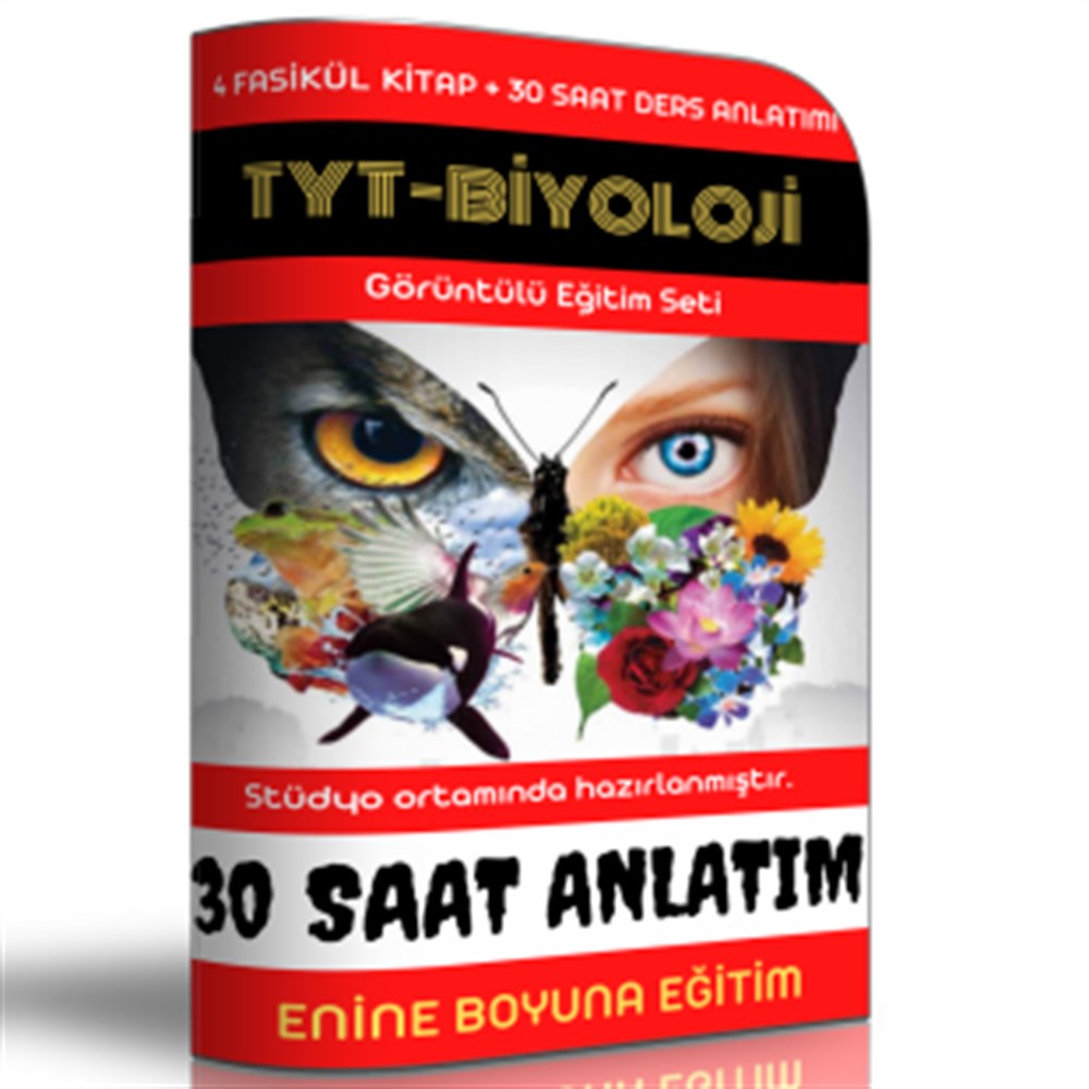 TYT Biyoloji Video Eğitim Seti (4 Kitap + 30 Ders Saati)