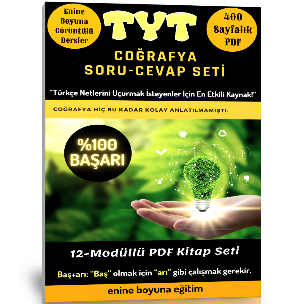 TYT Coğrafya Hazırlık Kitabı (500 Sayfalık PDF)