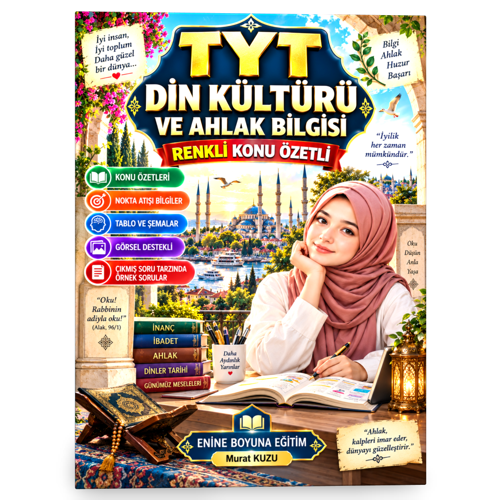 TYT Din Kültürü ve Ahlak Bilgisi PDF Eğitim Seti 