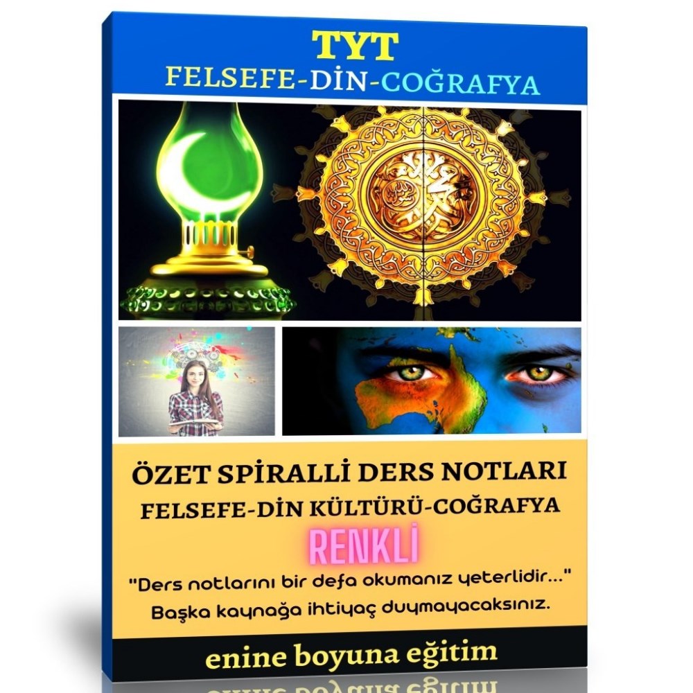 TYT Felsefe-Din-Coğrafya Özet Kitabı (Renkli)