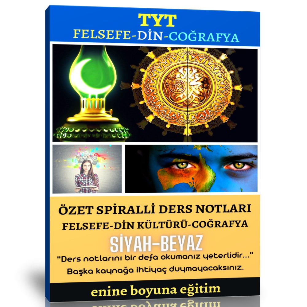 TYT Felsefe-Din-Coğrafya Özet Kitabı (Siyah-Beyaz)
