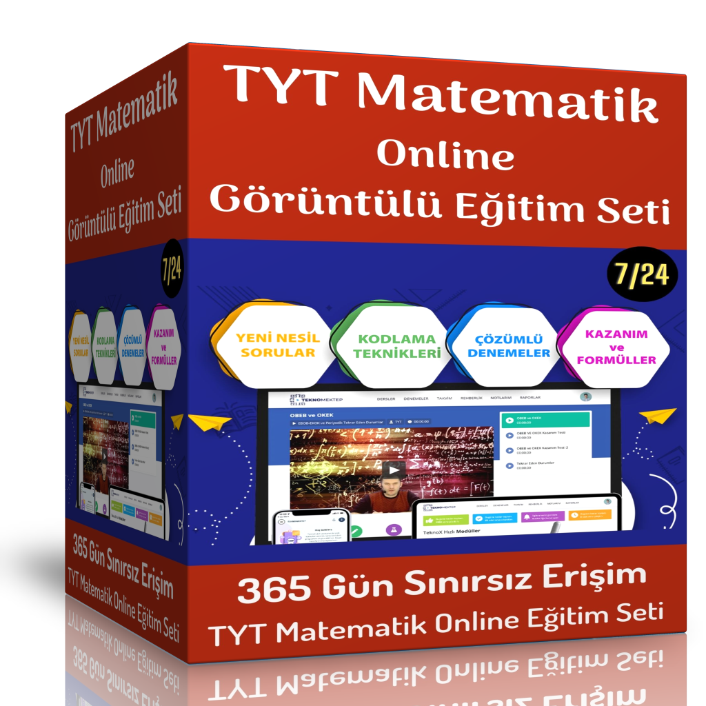 TYT Matematik Online Görüntülü Eğitim Seti