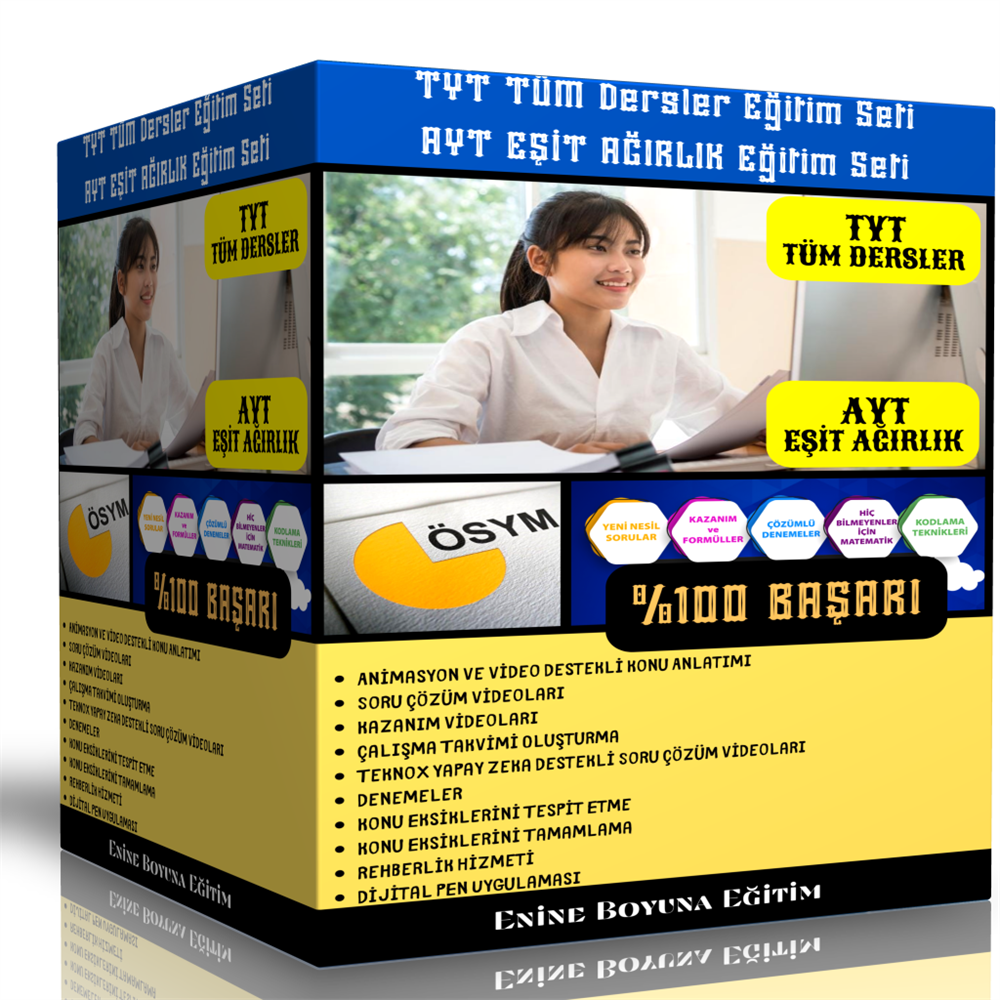 TYT Tüm Dersler - AYT Eşit Ağırlık Eğitim Seti (Dijital-Online)