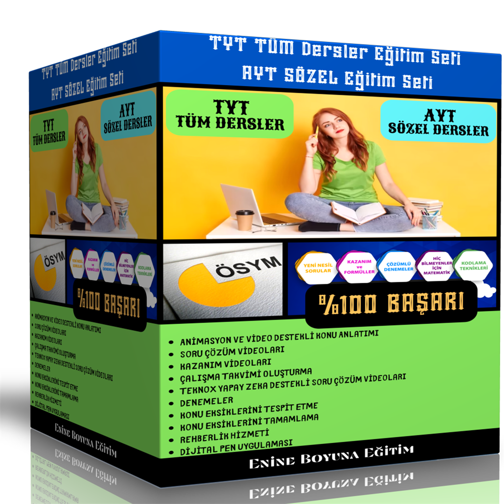TYT Tüm Dersler - AYT Sözel Eğitim Seti (Dijital-Online)