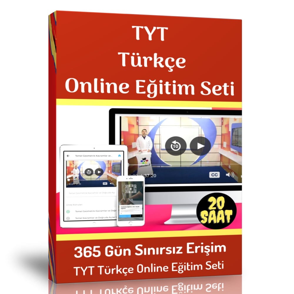 TYT Türkçe Online Görüntülü Eğitim Seti