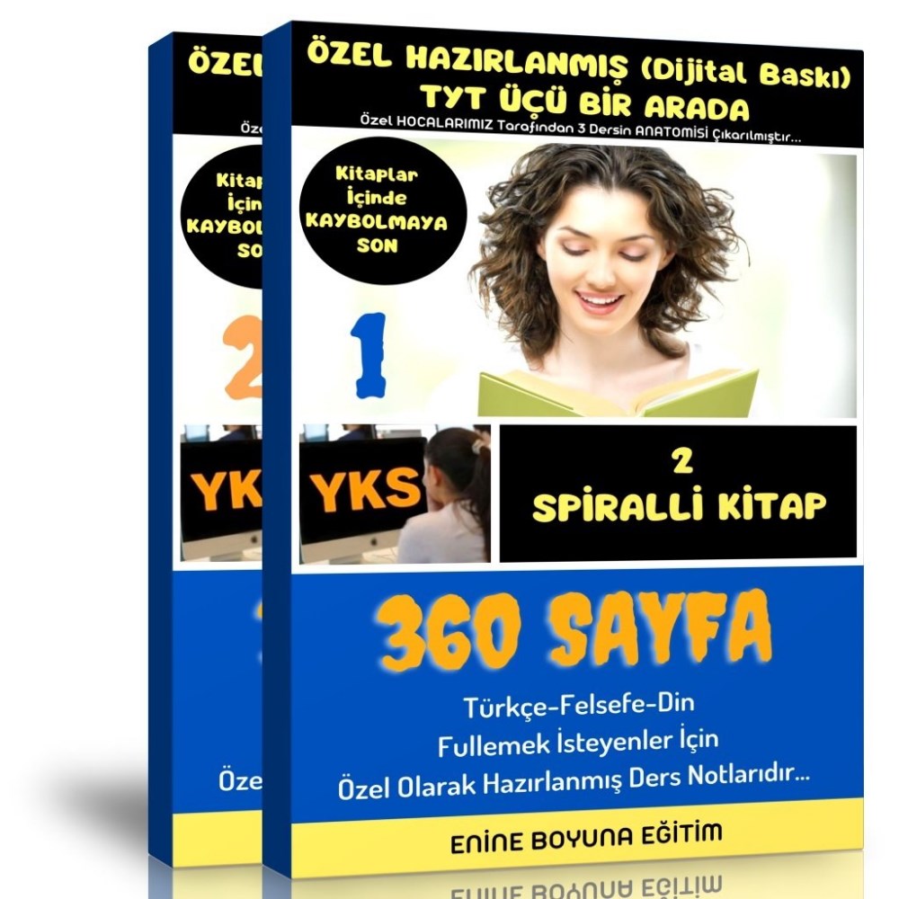 TYT Üçü Bir Arada Ders Notları Eğitim Seti (Türkçe-Felsefe-Din)
