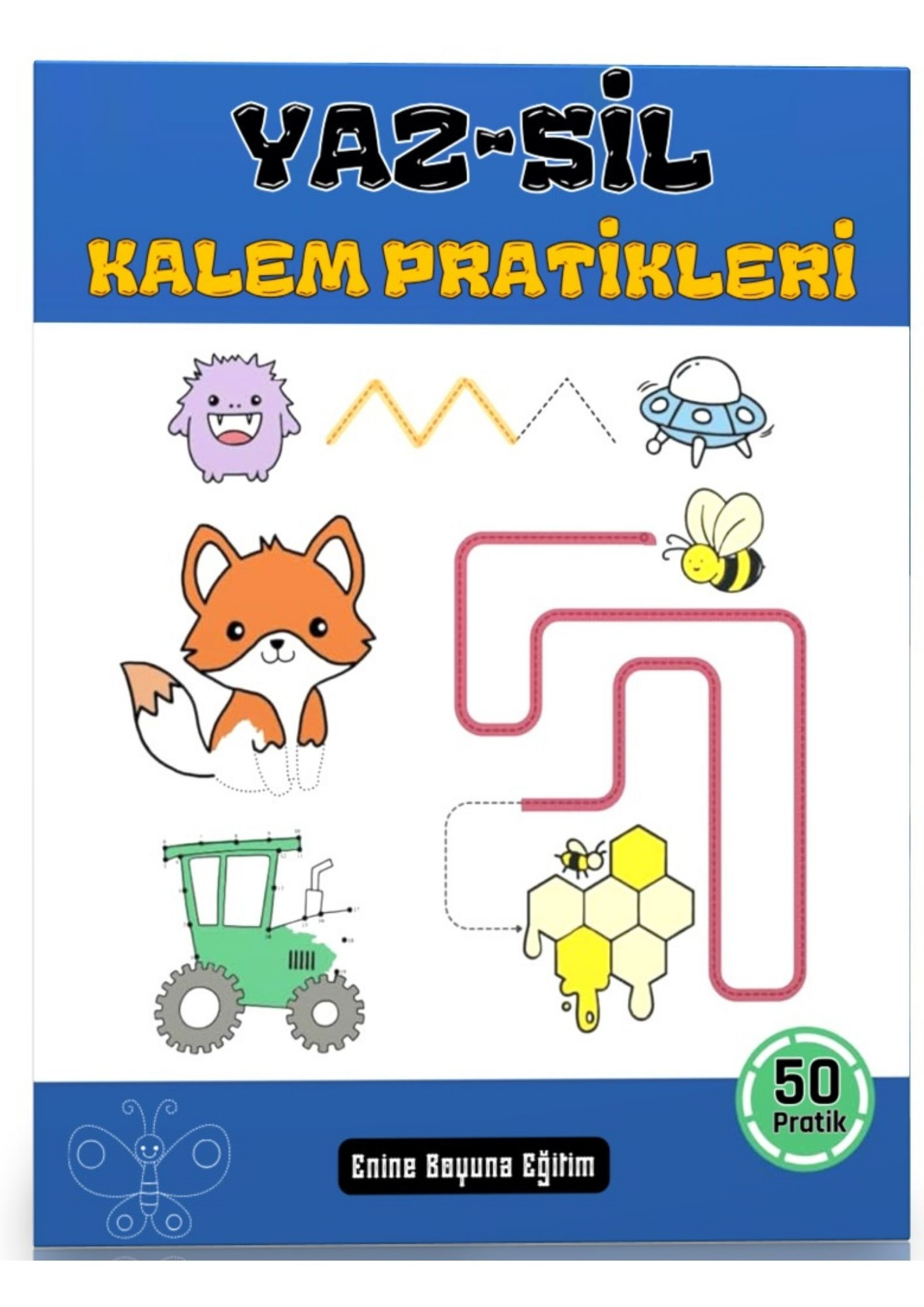 YAZ-SİL Kalem Pratikleri Kitabı (50 Süper Etkinlik)