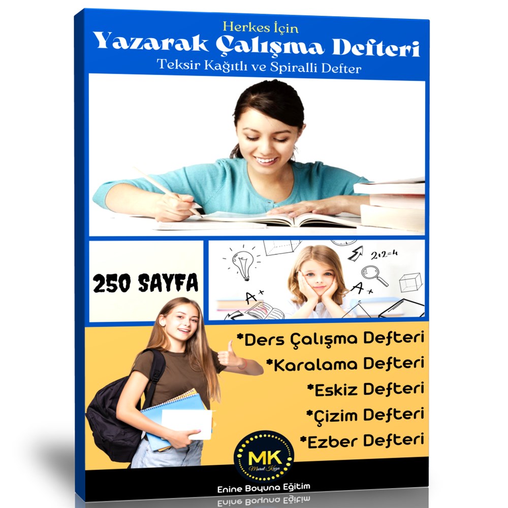 Yazarak Çalışma Defteri (Teksir Kağıtlı)