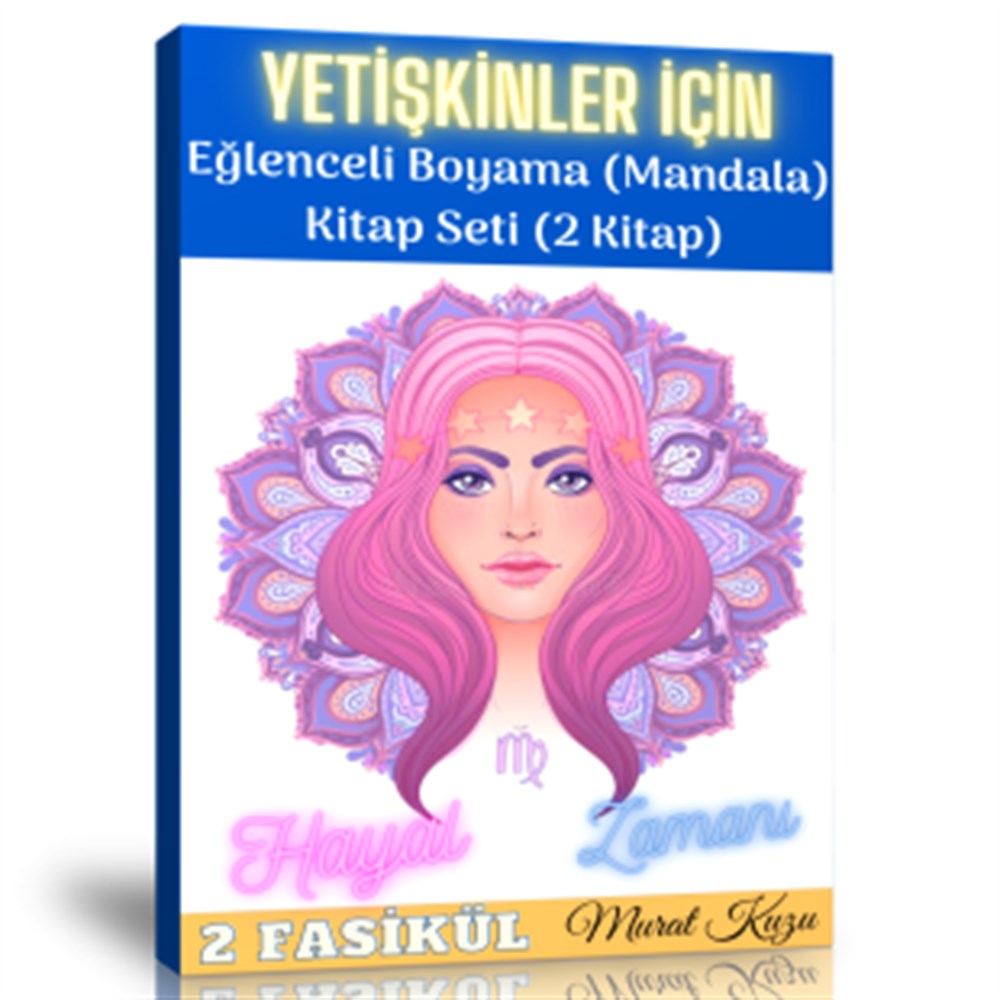 Yetişkinler İçin Boyama Kitap Seti (2 Fasikül Kitap)