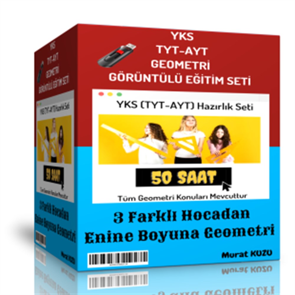 YKS Geometri Görüntülü Eğitim Seti (50 Saatlik Özel Anlatım)