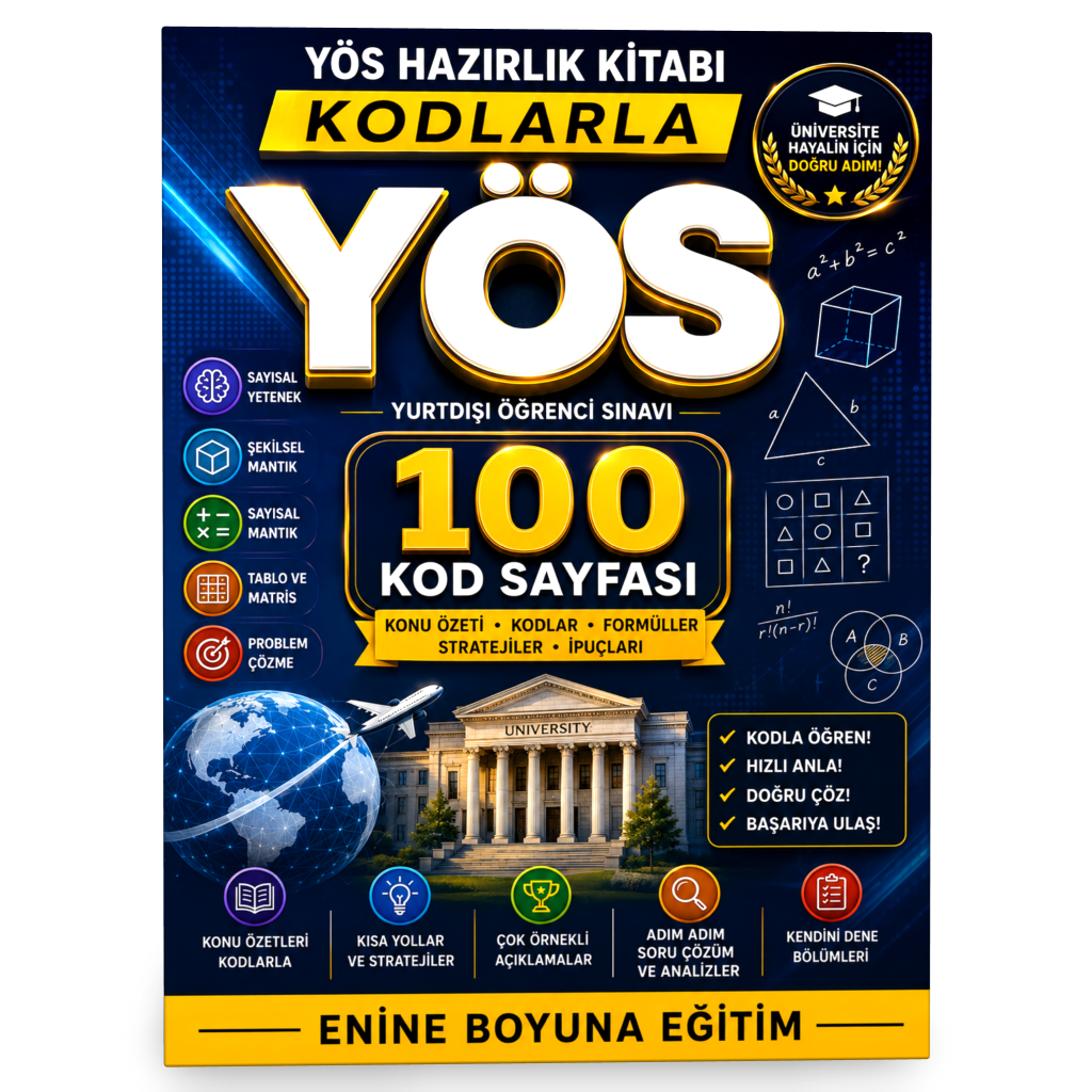YÖS Hazırlık Kitabı - KODLARLA YÖS (100 KOD)