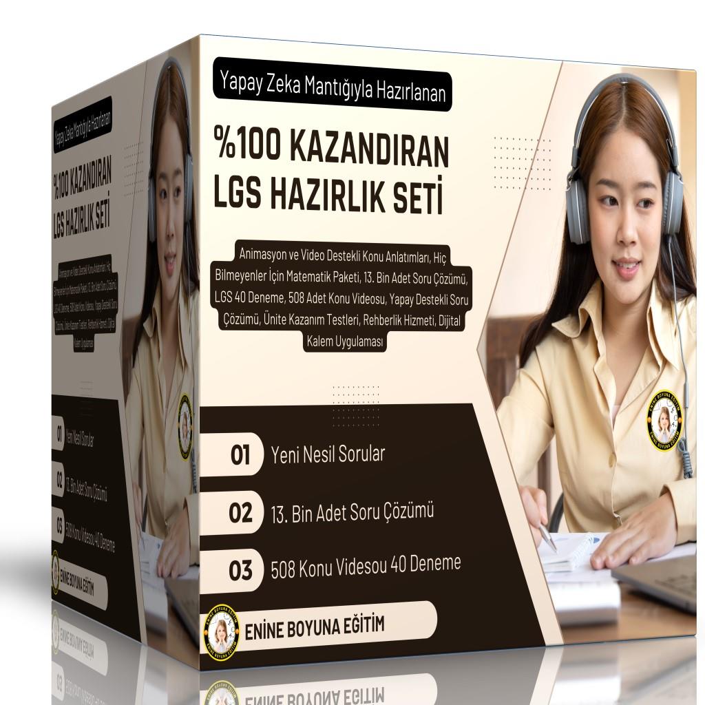 Yüzde Yüz Kazandıran LGS Hazırlık Seti (Yapay Zeka İle Hazırlanmıştır)