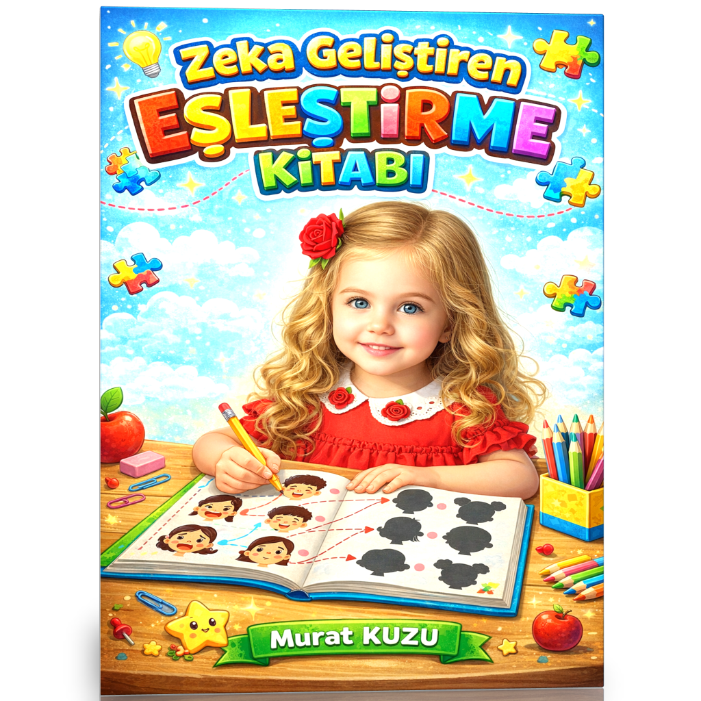 Zeka Geliştiren Eşleştirme Kitabı (3–7 Yaş)