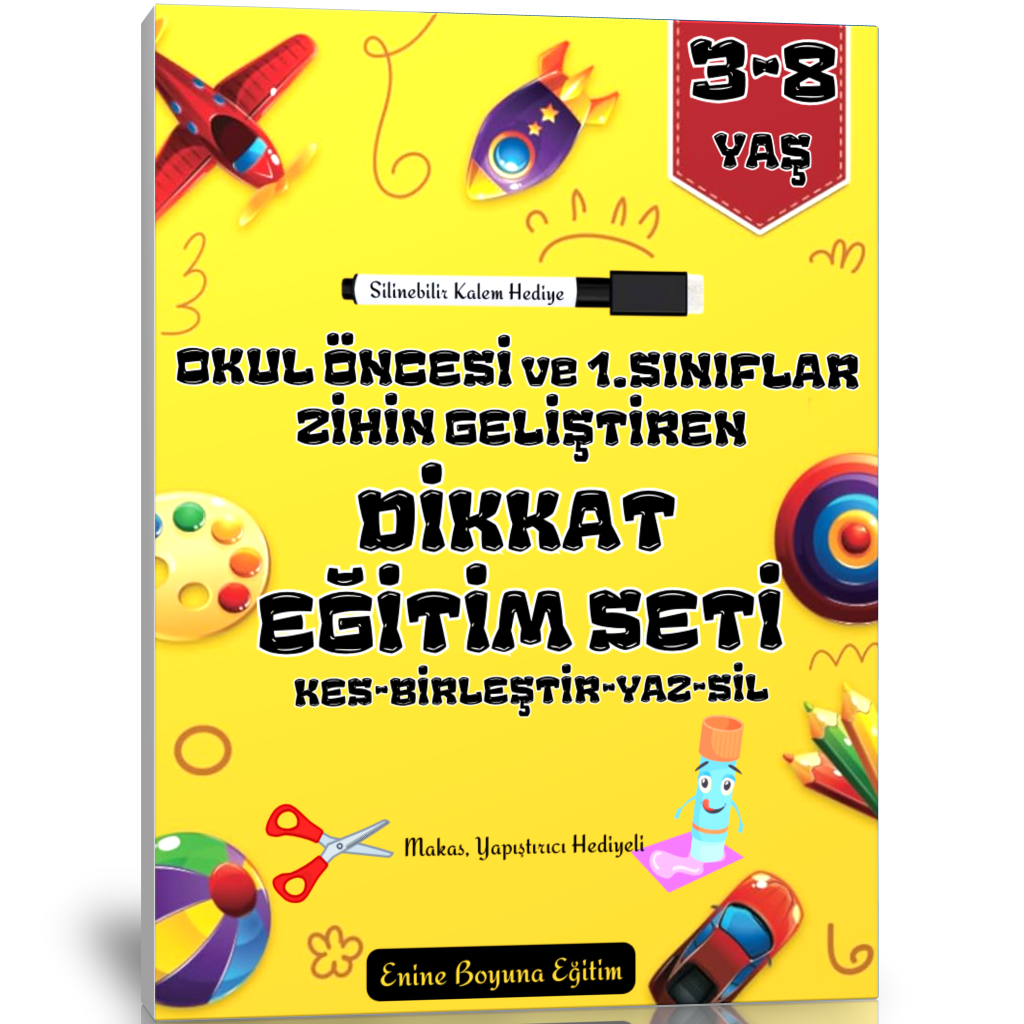 Zihin Geliştiren Dikkat Eğitim Seti (Okul Öncesi ve 1. Sınıflar İçin)