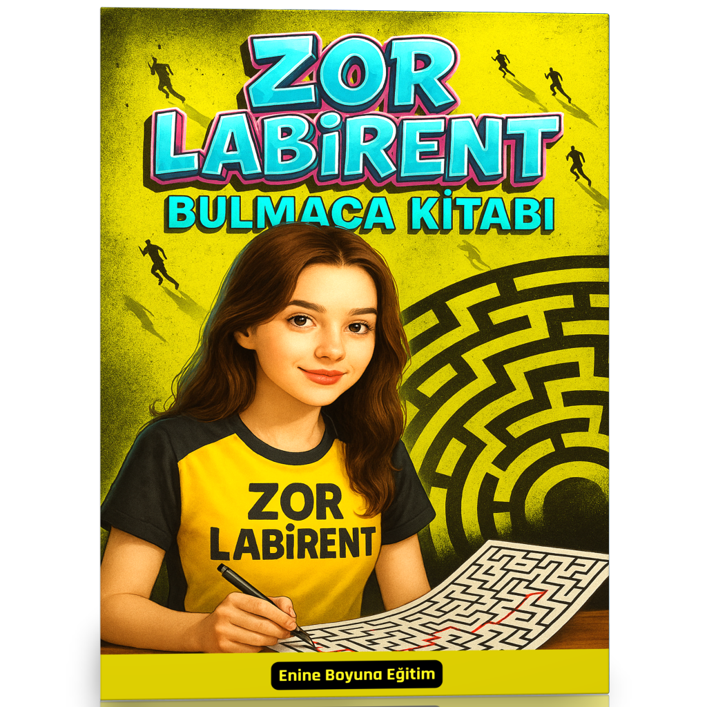 Zor Labirent Bulmaca Kitabı (70 Süper Labirent) 