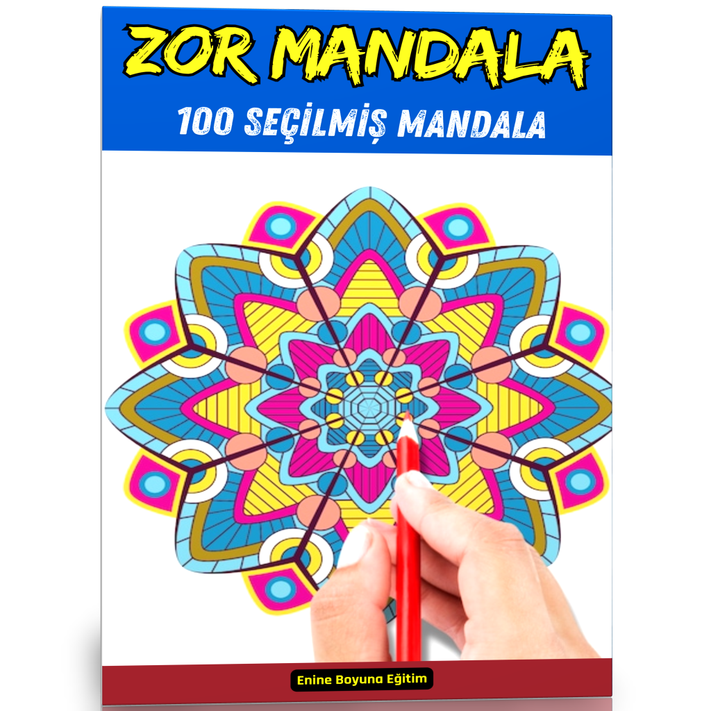 Zor Mandala Boyama Kitabı (100 Seçilmiş Mandala)