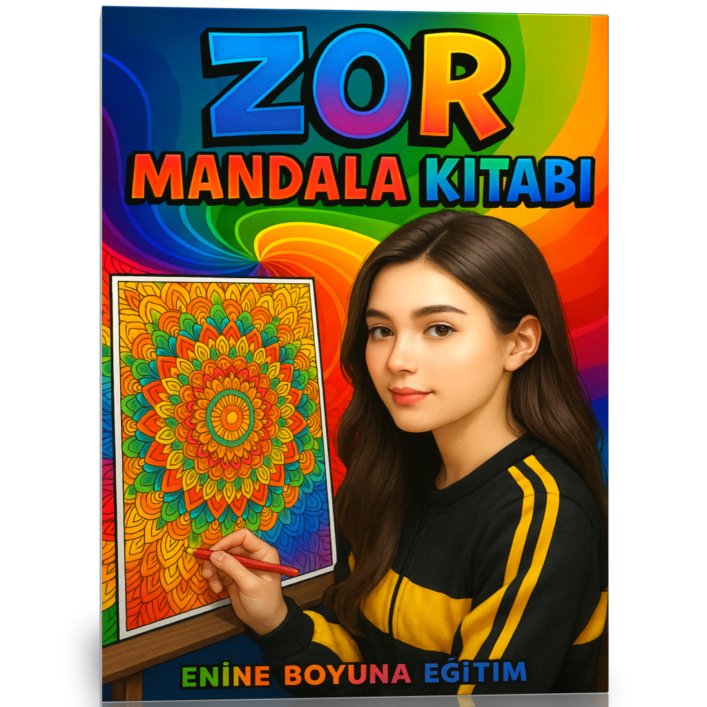 Zor Mandala Kitabı (Arkası Boş 45 Mandala)