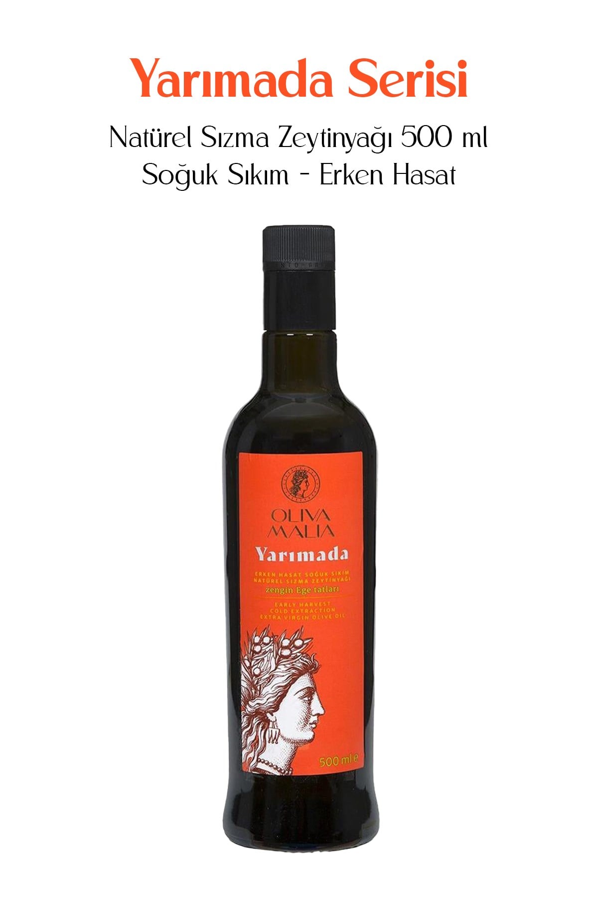 Yarımada Serisi Natürel Sızma Zeytinyağı 500 ml - Soğuk Sıkım - Erken Hasat