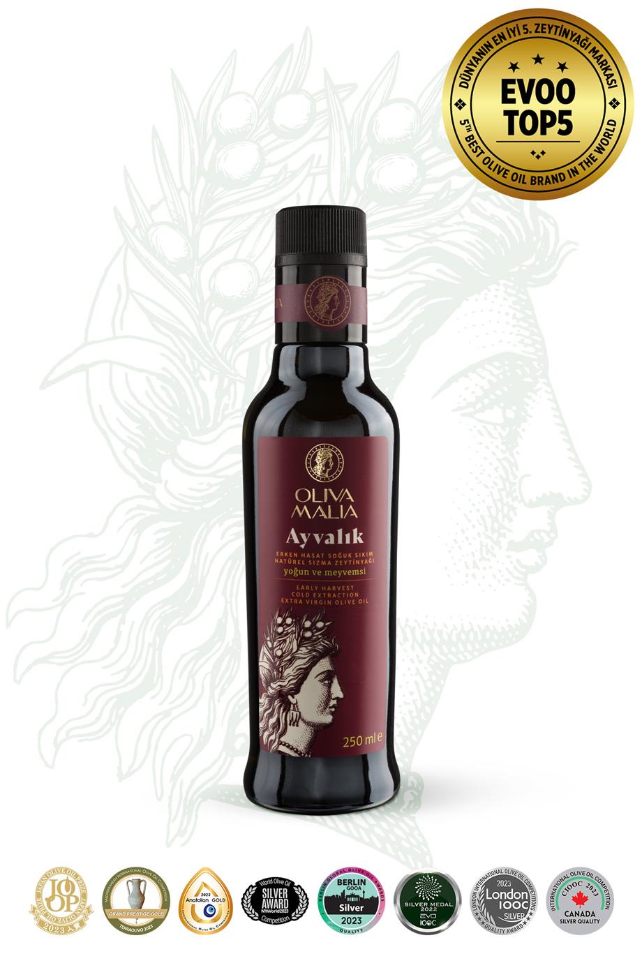 Ayvalık Serisi Naturel Sızma Zeytinyağı 250 ml - Soğuk Sıkım - Erken Hasat