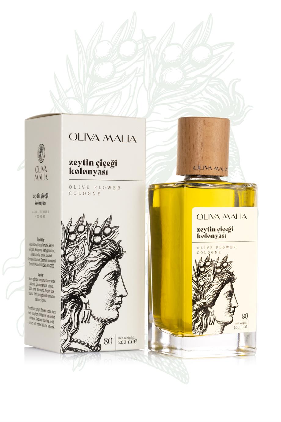 Zeytin Çiçeği Kolonyası 200 ML. Cam Şişe-Özel Kutu