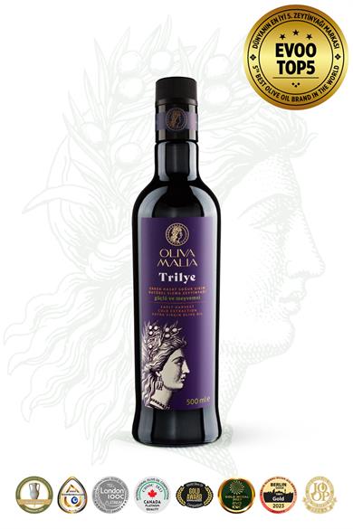 Oliva Malia Yeni Sezon Trilye Serisi 500 ML. Natürel Sızma Zeytinyağı