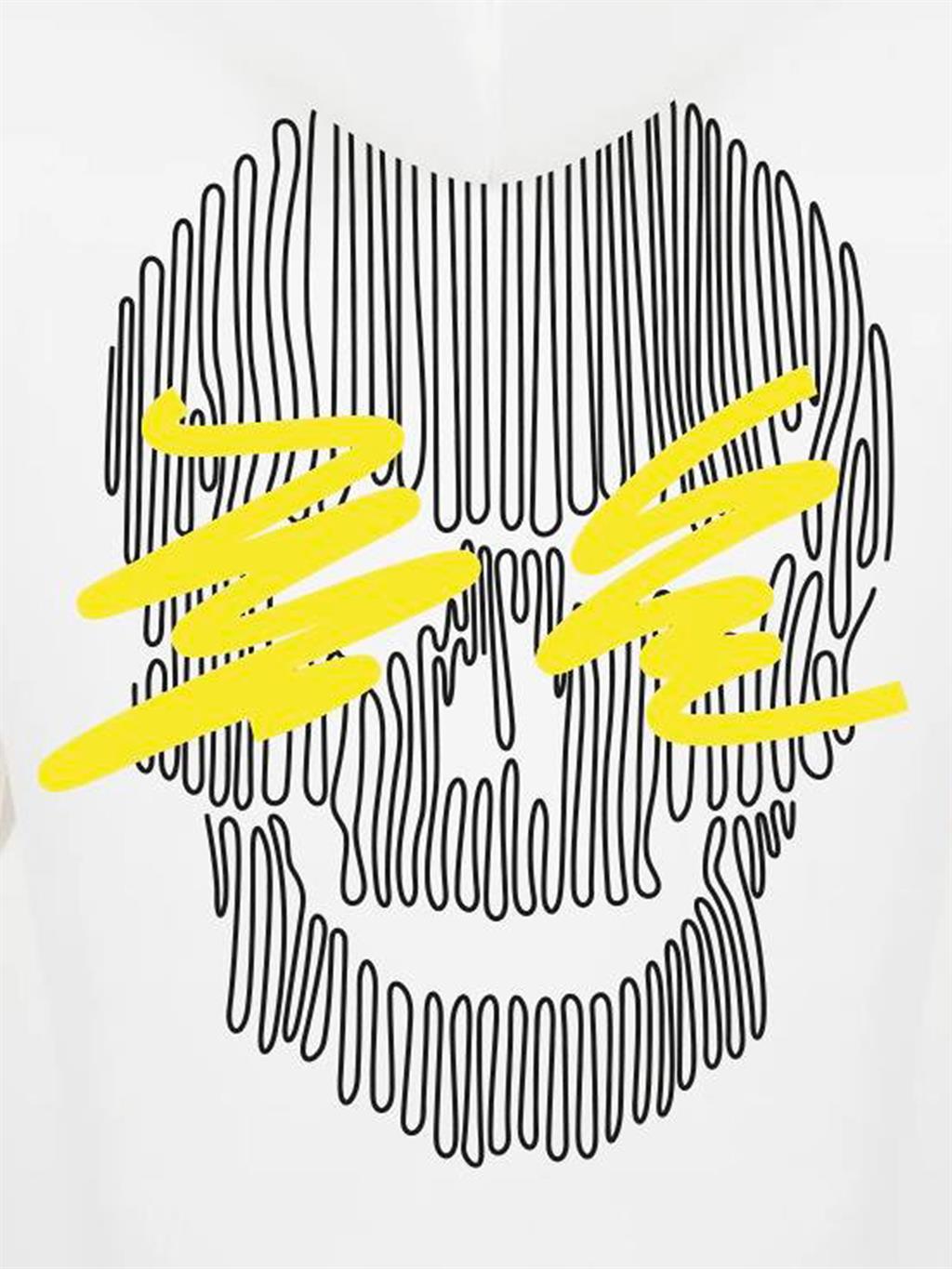 Ekru Oversize Hoodie (Skull)M-OKS-EKRU-L-1245
