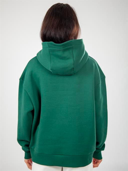 Basic Kadın Oversize Kapüşonlu Sweatshirt - YeşilM-GUN-KRFH-YESİL-L