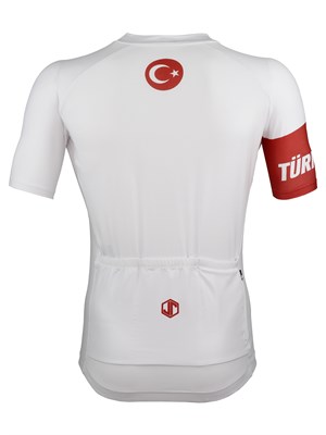 Beyaz Türkiye Bisiklet Forması
