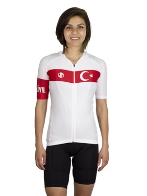 Beyaz Türkiye Bisiklet Forması