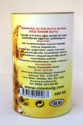 Altın Suyu 500 ml (15 ppm)	